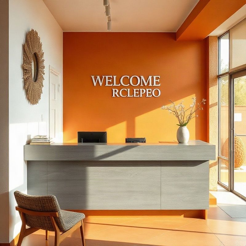 Pulsecbeta reception desk at the Kimathi Street office in Nairobi CBD
